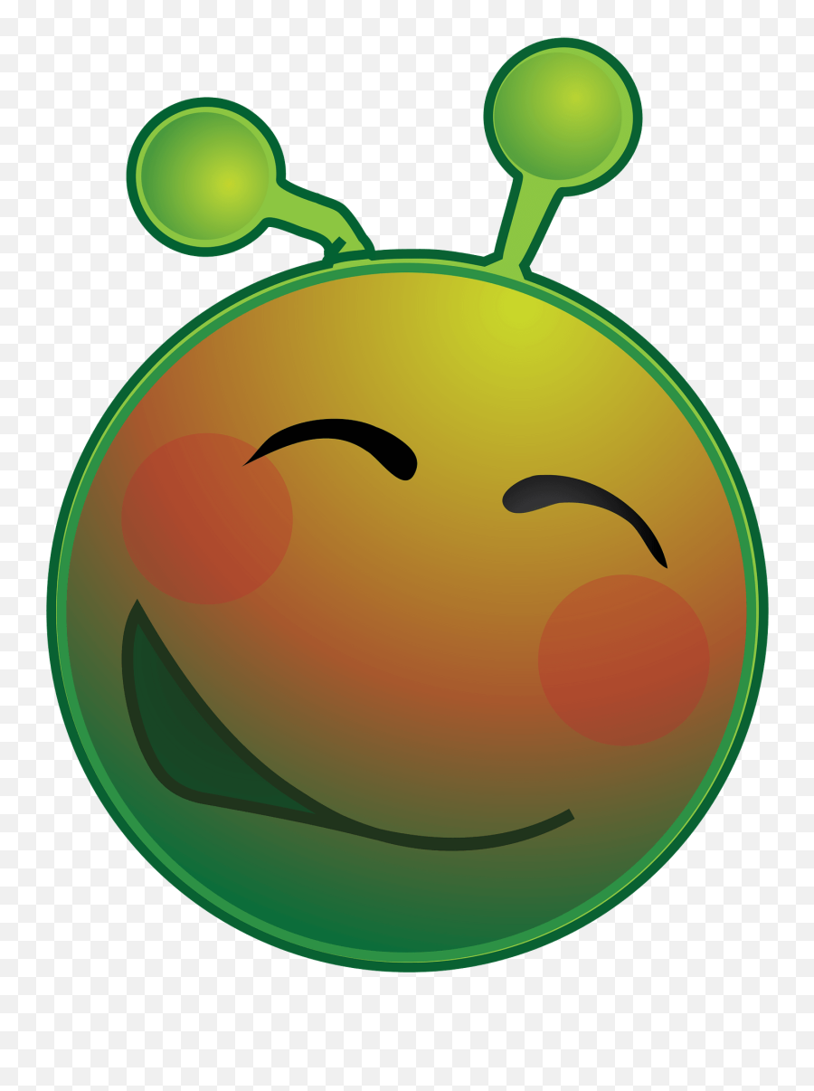 Smiley Green Alien Flustered Clipart - Crying Alien Clip Art Emoji,Huff Emoji