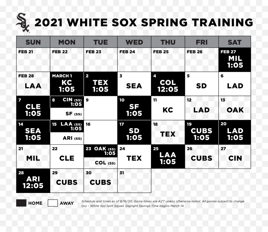 White Sox Announce 2021 Spring Training - Solid Emoji,Spring Emotion