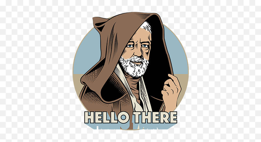 40th Anniversary - Star Wars Stickers Hello There Emoji,Obi Wan Emoji