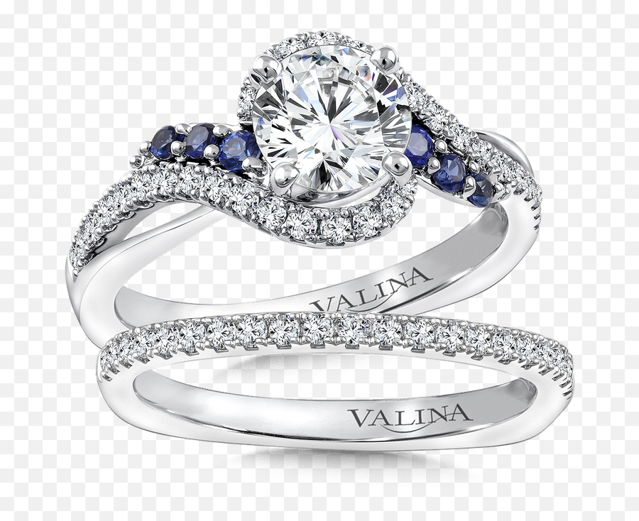 Valina Diamond U0026 Blue Sapphire Engagement Ring Mounting In - Valina Rose Gold Ring Emoji,Man Engagement Ring Woman Emoji