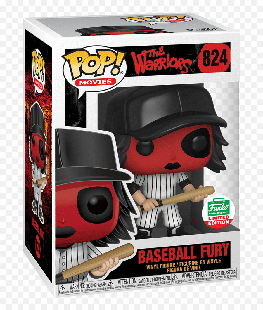 Consignment Funko Pop The Warriors - Baseball Fury Red Vinyl Figure 824 Funko Shop Exclusive Warriors Funko Pop Baseball Fury Emoji,Vinyl Toy + Change Emotions