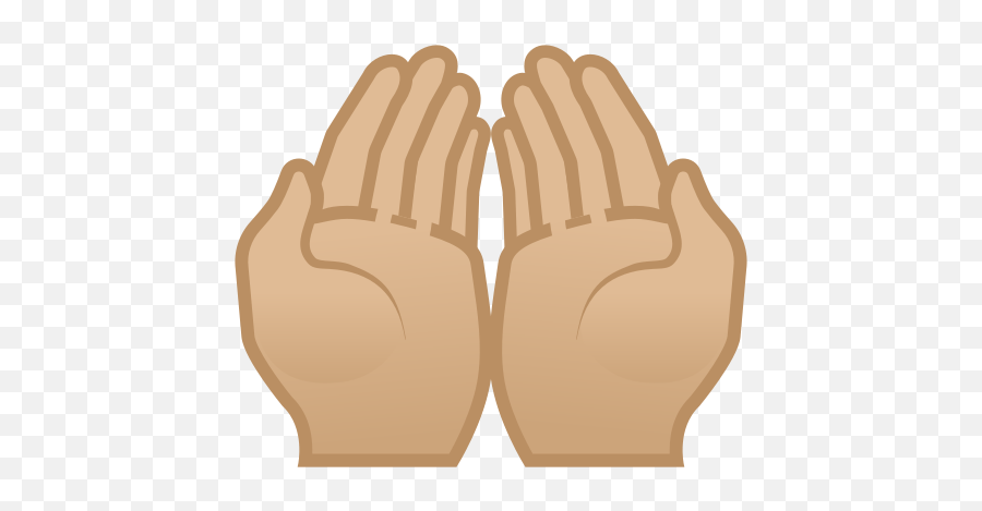 Palms Up Together Emoji With Medium - Light Skin Tone Meaning Dua Hand Icon Png,U2 Emoticon