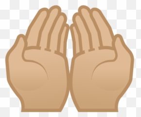 Palms Up Together Emoji With Medium - Light Skin Tone Meaning Dua Hand Icon Png,U2 Emoticon