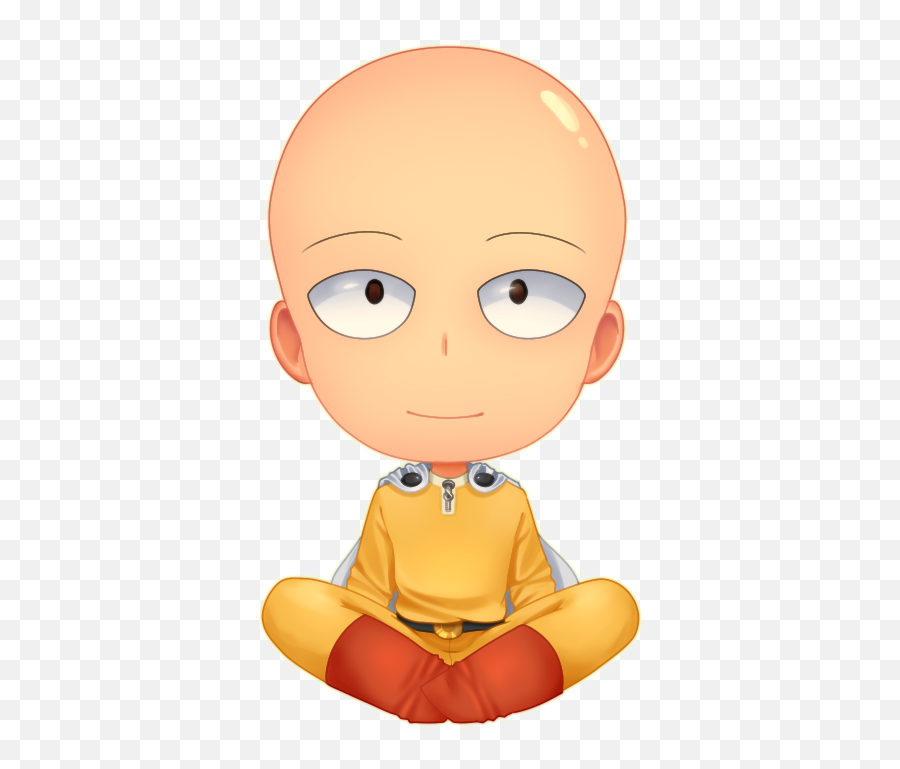 Download Saitama - One Punch Man Chibi Png Emoji,Punch Emoji