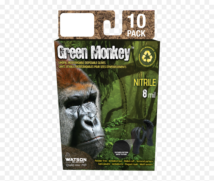 5558x10 Green Monkey 8 Mil - Green Monkey Nitrile Gloves Emoji,Do Chimps Have Emotions Do Chimps Create And Use Tools