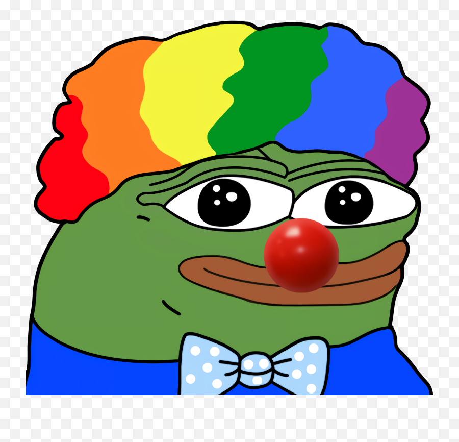 Pepe - Clown Pepe No Background Emoji,Pepe Emoji