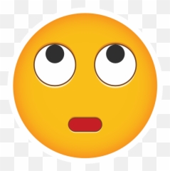 Phone Emoji Sticker Rolling Eyes - Happy,Eye Rolling Emoji