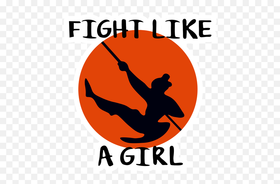 Fight Like A Girl Sticker - Sporty Emoji,Fight Me Emoji