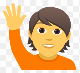 Person Raising Hand Joypixels Gif - Animated Raise Hand Gif Emoji,Raise Your Hand Emoji