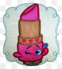 Download Hd Lipstick Clipart Shopkins - Shopkins Läppstift Emoji,Shopkins Emoji