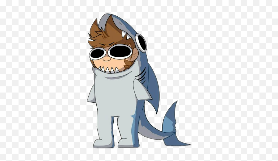 Eddsworldtord Sticker - Tord Shark Emoji,Sunglasses Emoji Pillow