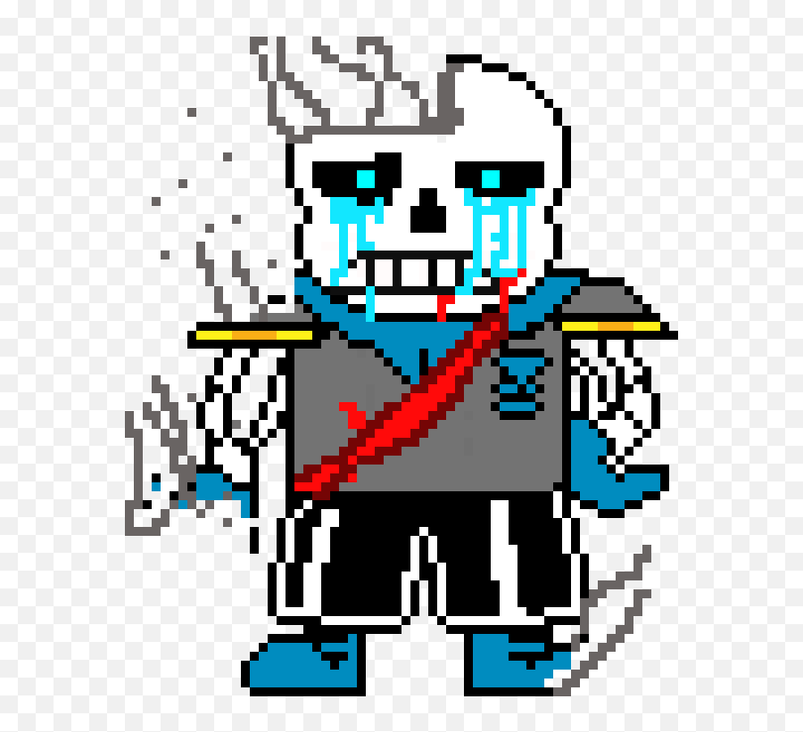 Pixel Art Gallery - Horrorswap Sans Pixel Art Emoji,Underswap Sans Emotions