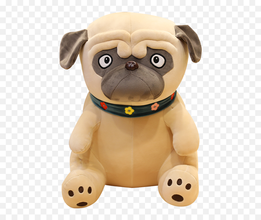 Plush Soft Fat Sharpei Plush Toys Stuffed Cartoon Animal Doll Lying Dog Toys Appease Doll For Kids Baby Birthday Gifts - Pug Plush Toy Emoji,Emotions Plush Bunny