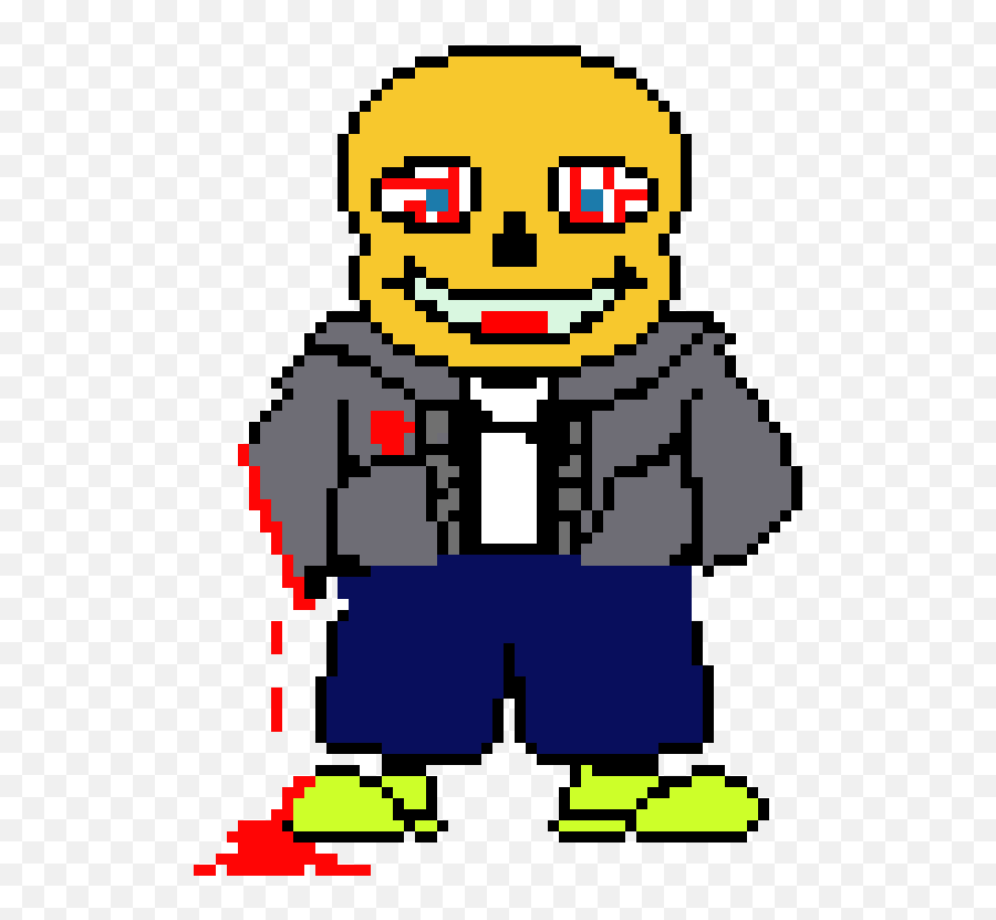 Pixel Art Gallery - Horror Sans Pixel Art Emoji,Inhaling Emoticon