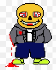 Pixel Art Gallery - Horror Sans Pixel Art Emoji,Inhaling Emoticon