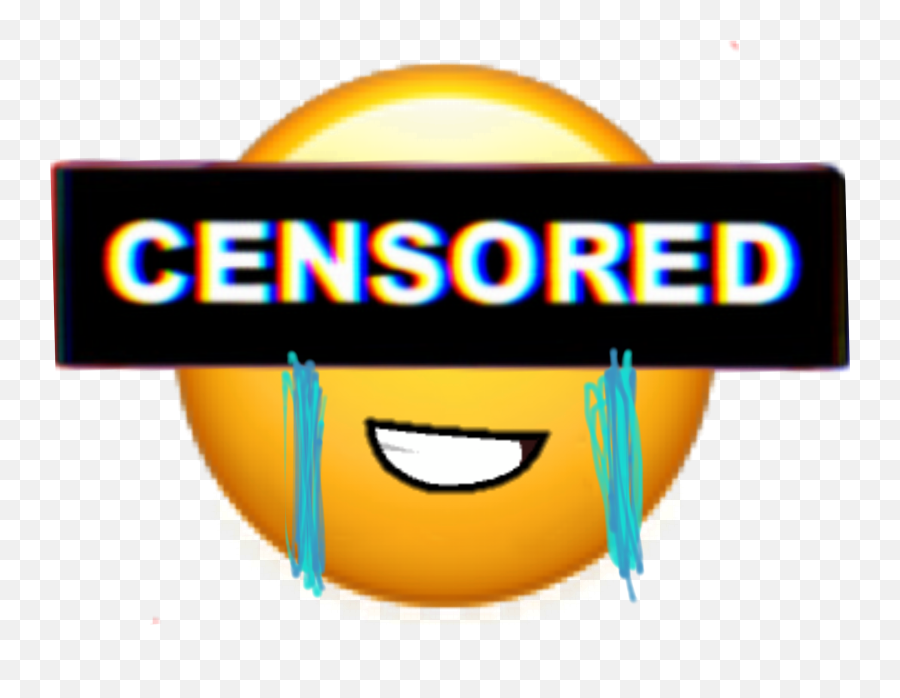 Emoji Sad Censored Sticker - Happy,Censor Emoji