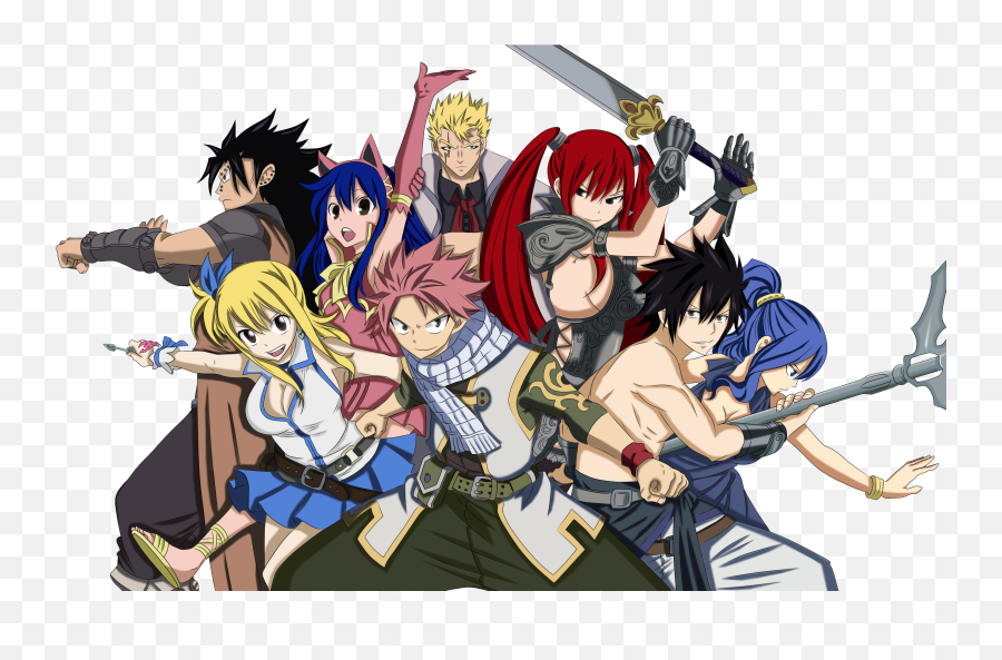The Strongest Team - Fairy Tail Natsu Lucy Erza Gray Wendy Juvia Emoji,Fairy Tail Erza Chibi Emoticon
