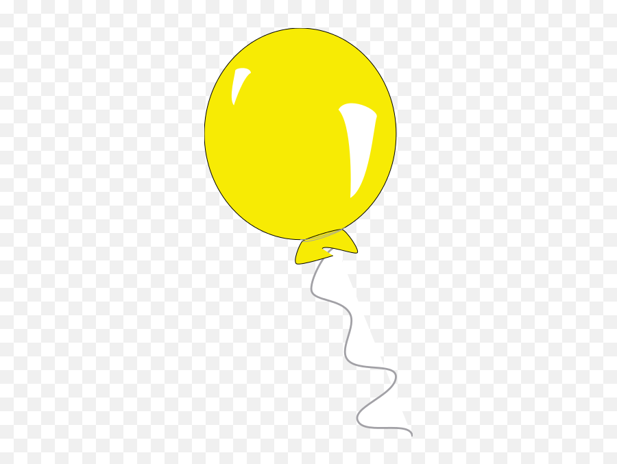 Yellow Balloon Clipart Free Images - Yellow Balloon Cartoon Png Emoji,Balloon Emoji Clipart