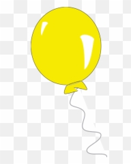 Yellow Balloon Clipart Free Images - Yellow Balloon Cartoon Png Emoji,Balloon Emoji Clipart