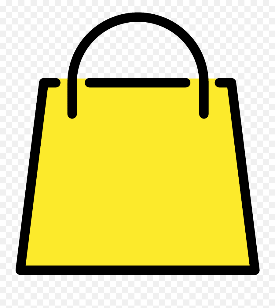 Shopping Bags Emoji Clipart - Top Handle Handbag,Emoji Gift Bag