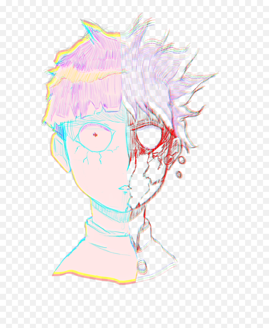 A Boy And His Emotional Issues - Hair Design Emoji,Mob Psycho 100 Emotions