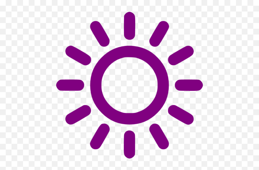 Purple Sun Icon - Instagram Sunny Day Quotes Emoji,Sun Light Bulb Emoji
