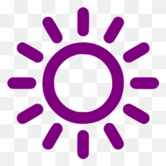 Purple Sun Icon - Instagram Sunny Day Quotes Emoji,Sun Light Bulb Emoji