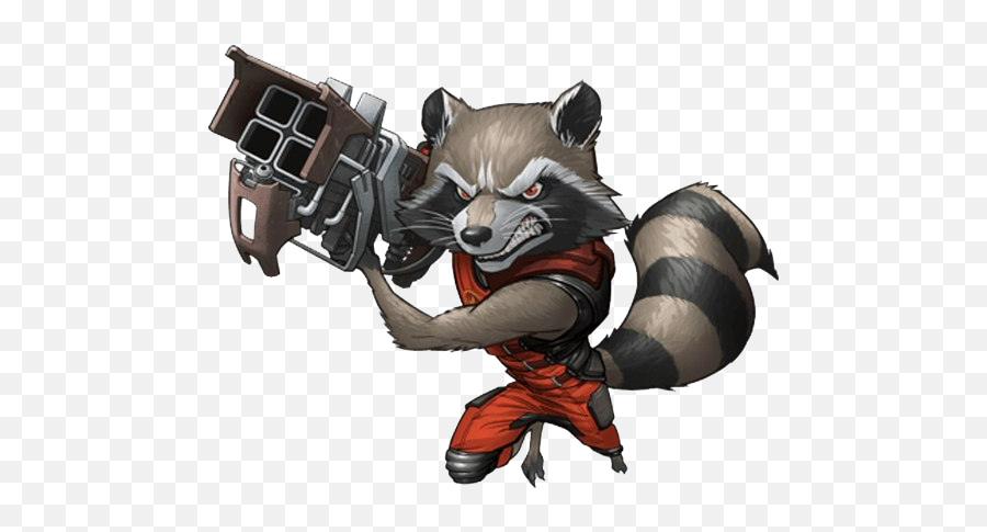 Rocket Raccoon Png Transparent Images Png All Emoji,Cartoon Raccoon No Emotion