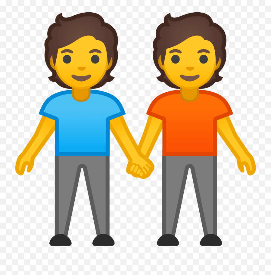 Dos Personas Dándose La Mano Clipart Dibujos Animados Emoji,Perosnas Emoji Y Una Persona Solitaria Emoji