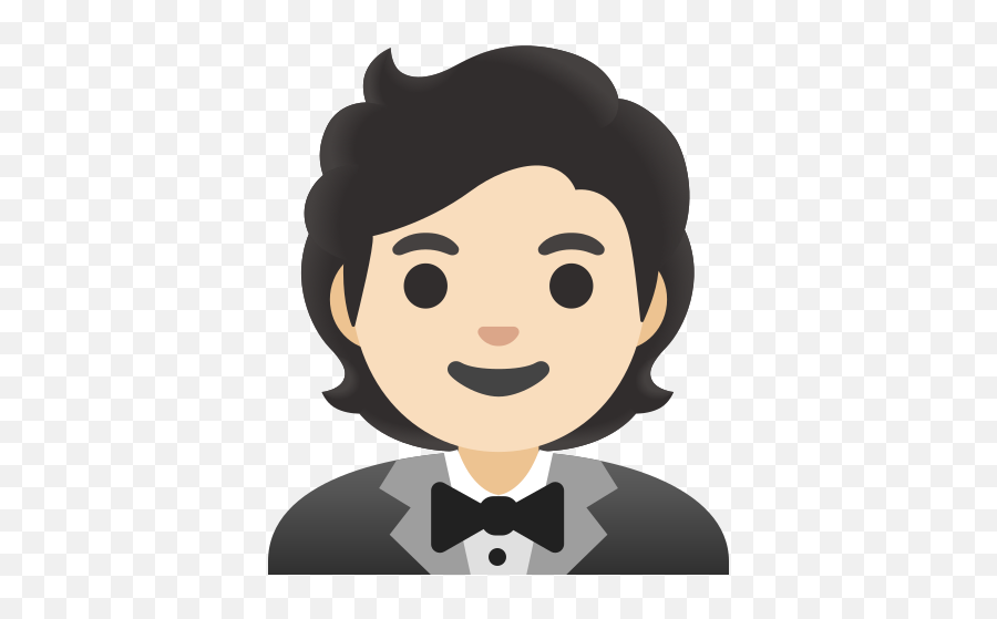 Person In Tuxedo Light Skin Tone Emoji,Preist Emoji