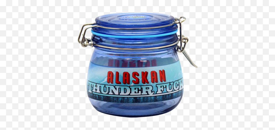 Alaskan Thunderfuck Glass Jar Storages - Lid Emoji,Alaska Emoji