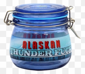 Alaskan Thunderfuck Glass Jar Storages - Lid Emoji,Alaska Emoji
