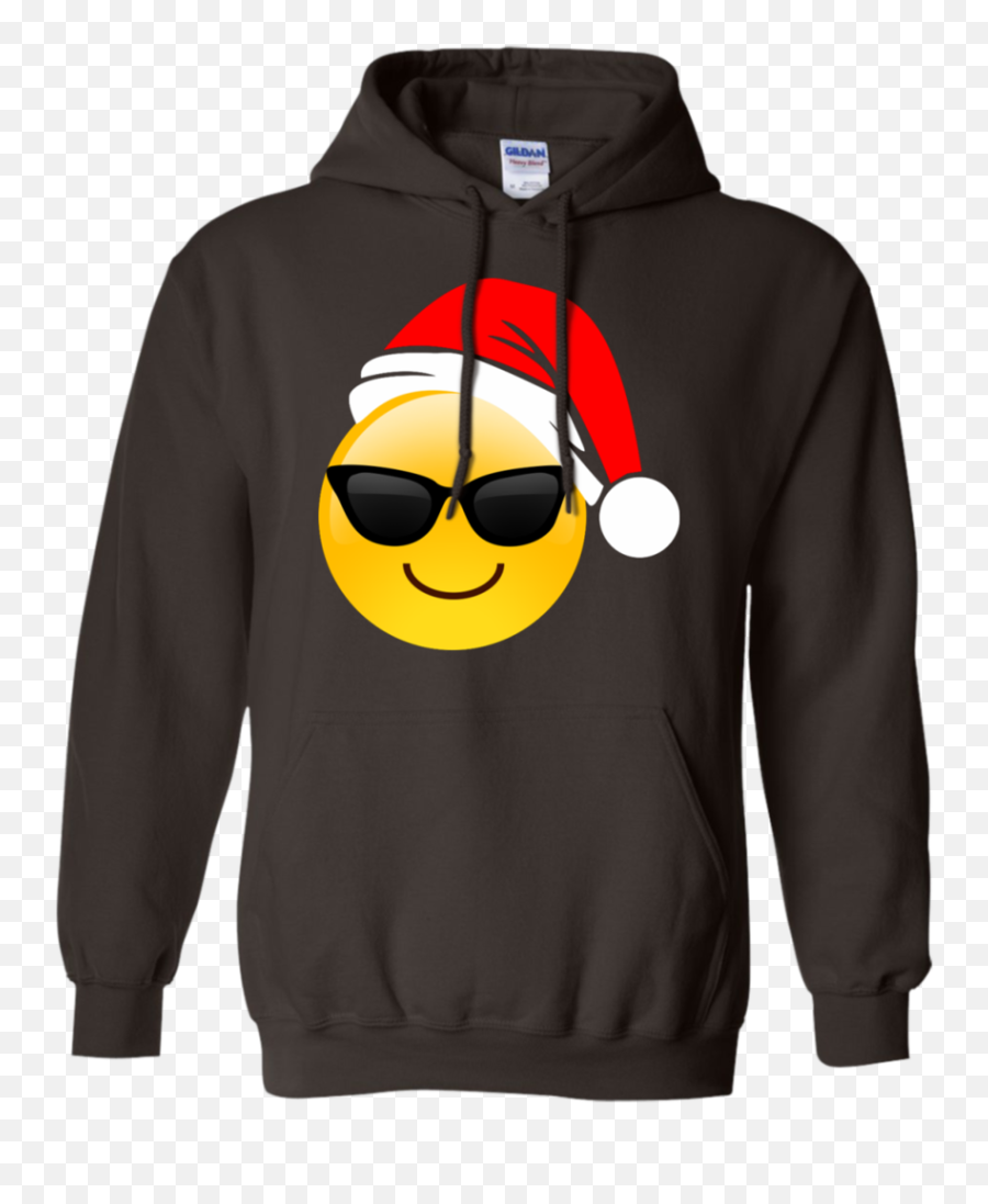 Emoji Christmas Shirt Cool Sunglasses Santa Hat Family Set - Love My Girlfriend Shoes,Cool Emoticon