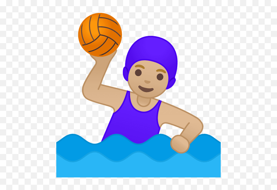 Woman Playing Water Polo Emoji Clipart Free Download - Waterpolo Emoji,Basketball Emojis