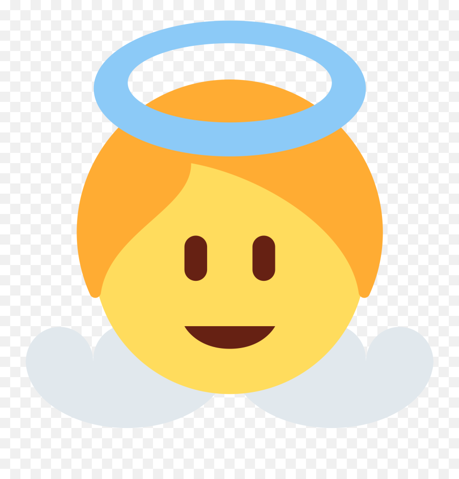 Baby Angel Emoji Twitter Clipart - Emoji Angel,Holy Emoji