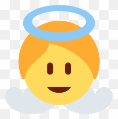 Baby Angel Emoji Twitter Clipart - Emoji Angel,Holy Emoji