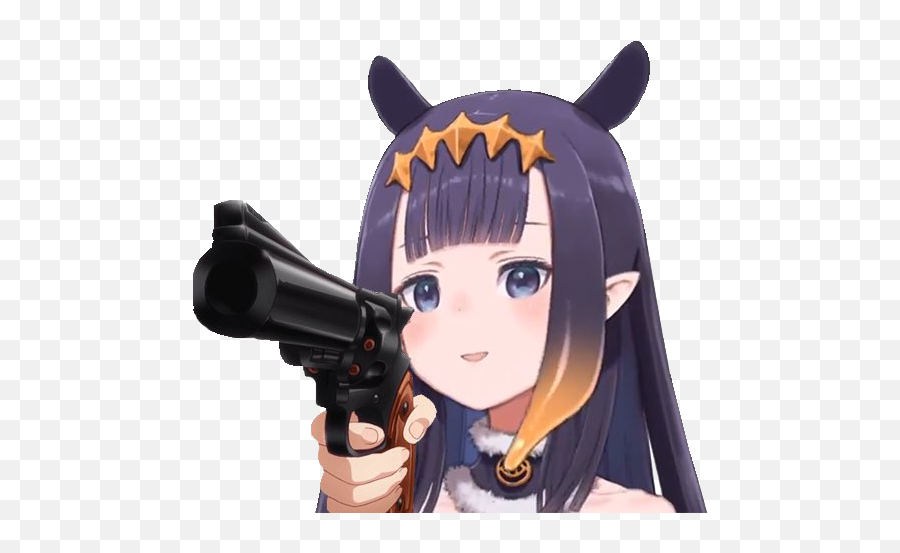 Ninomae Ina Nis Gun Emoji,Revolver Emoji