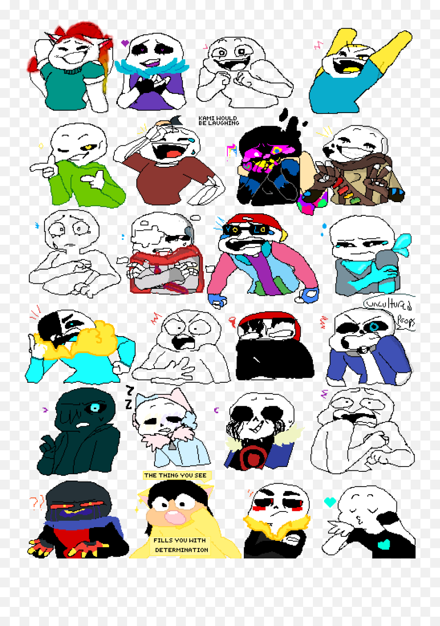 Overxthexgardenu0027s Gallery - Pixilart Cute Killer Sans Emoji,Invader Zim Inside Out Emotions Crossover