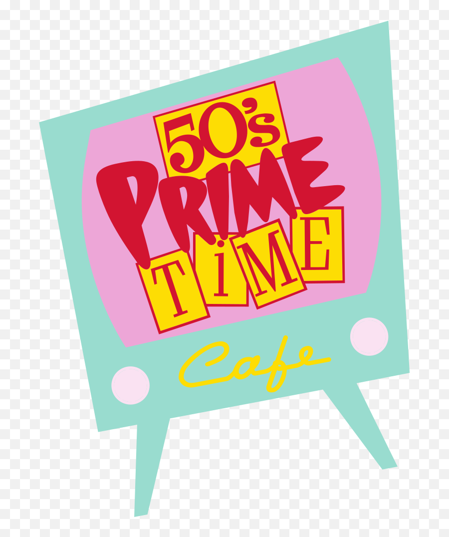 50s Prime Time Café - Disney 50s Prime Time Cafe Logo Emoji,50's Style Drinking Coffee Emoji