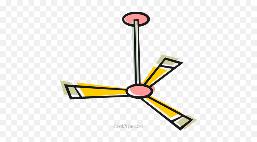 Ceiling Fan Royalty Free Vector Clip Art Illustration - Ceiling Fan Clip Art Emoji,Ceiling Fan Facebook Emoticons
