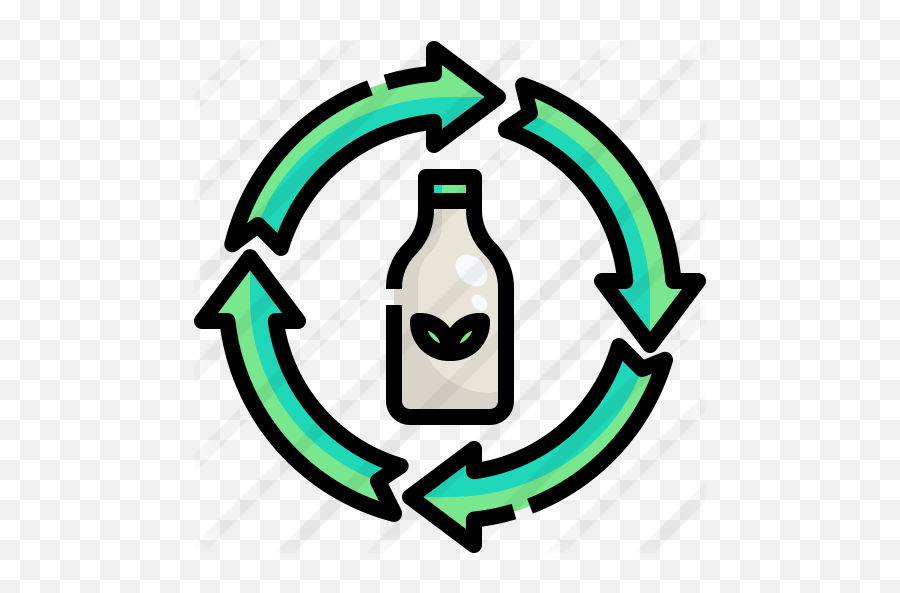 Recycling Glass - Free Ecology And Environment Icons Icono De Reciclaje De Vidrio Emoji,Recycling Emoji