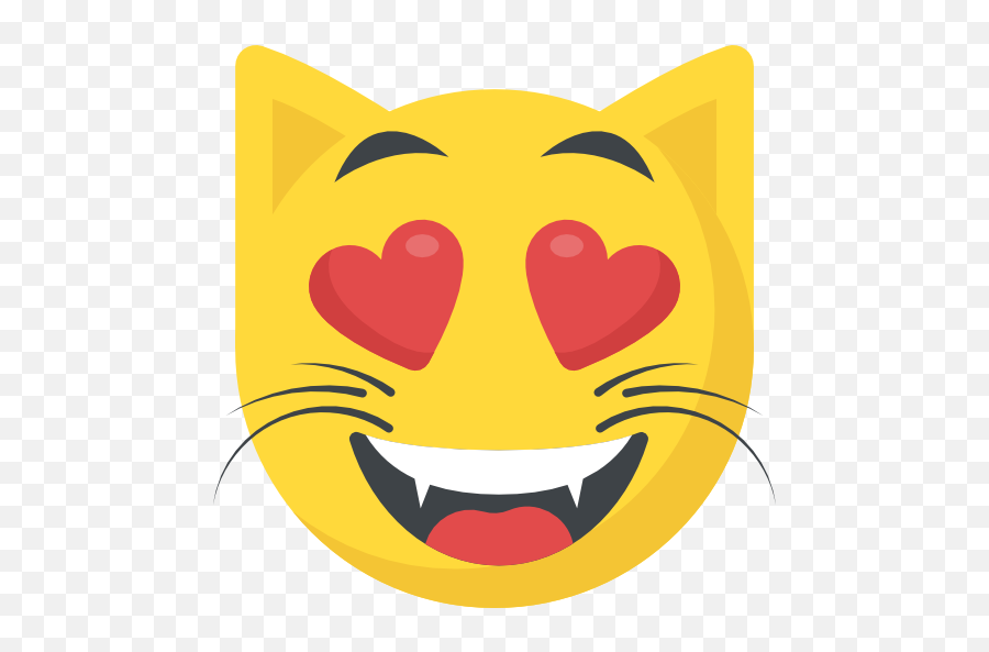 Free Icon Cat - Wide Grin Emoji,Cat Emoji With Black Background