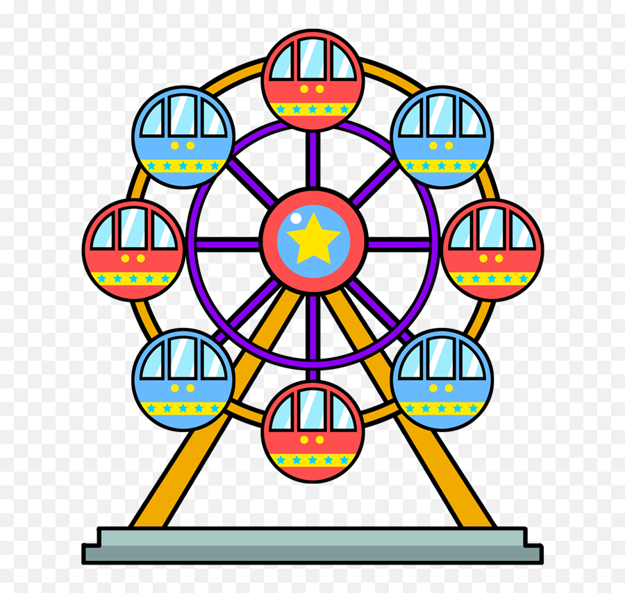 Wheel Clipart Ferris Wheel Wheel - Ferris Wheel Clipart Png Emoji,Ferris Wheel Emoji