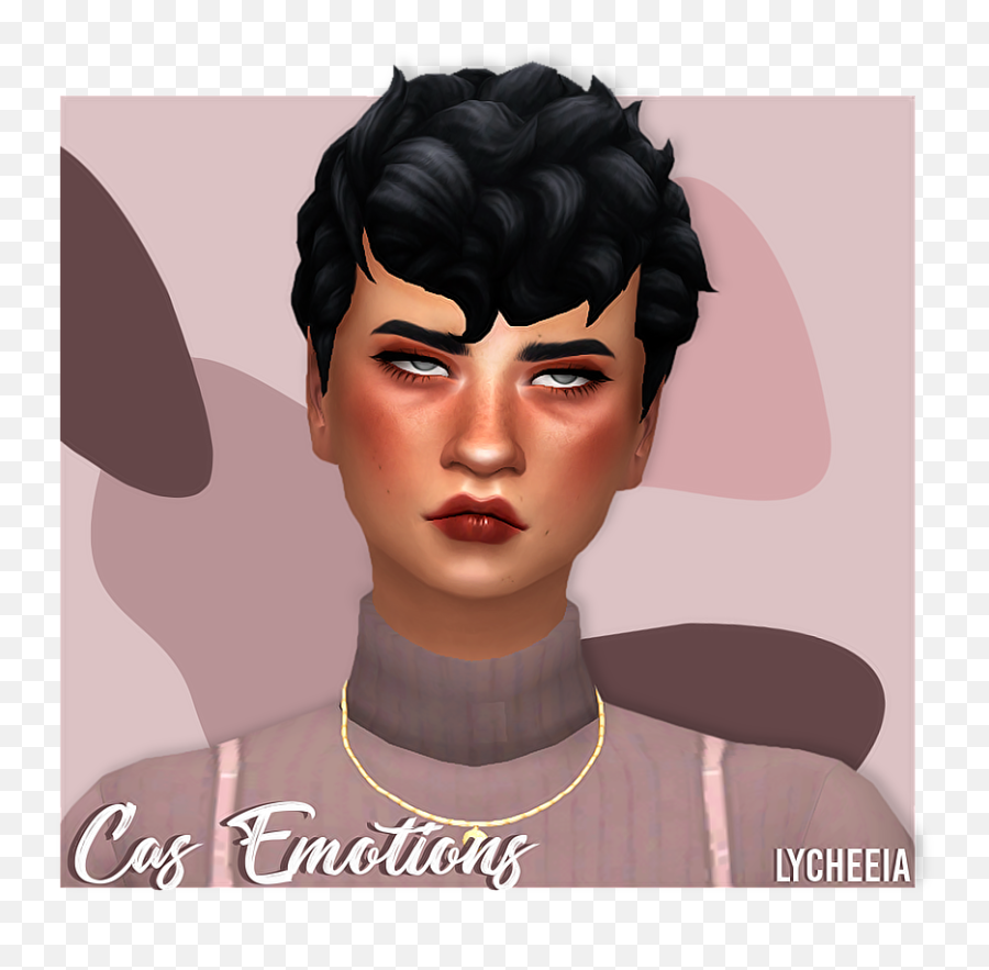 Cas Emotion Poses - Hair Design Emoji,Emotions Pose Sims 4