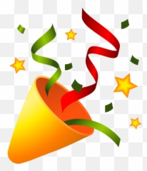 View 27 Tada Emoji Transparent Background - Child,Emojis Party Poper