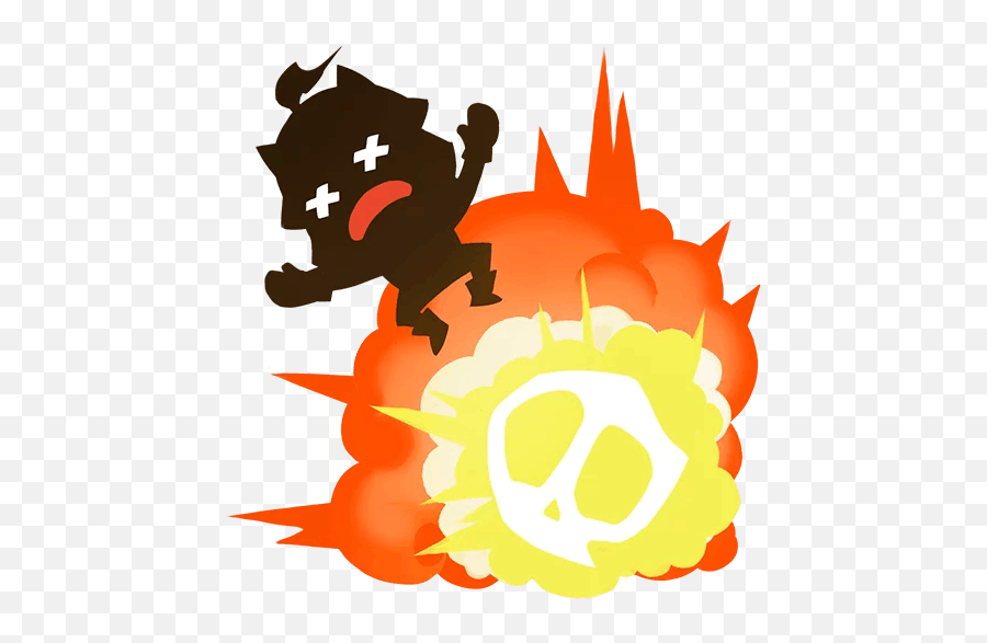 Explosion Telegram Stickers Sticker Search - Fictional Character Emoji,Nuke Emoji