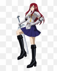 Erza Scarlet - Erza Scarlet Fairy Tail Png Emoji,Fairy Tail Erza Chibi Emoticon