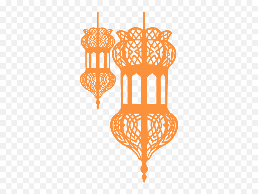 Lantern Drawing Ramadan Orange Lighting For Ramadan - 600x600 Moroccan Lantern Drawing Emoji,Chandelier Emoticon