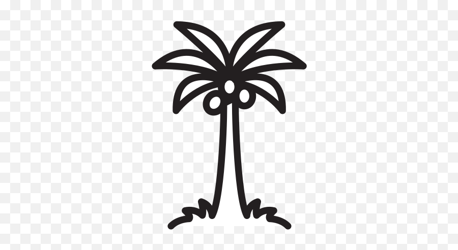 Palm Tree Free Icon Of Selman Icons - Language Emoji,Unicode Emoticon Palm Tree