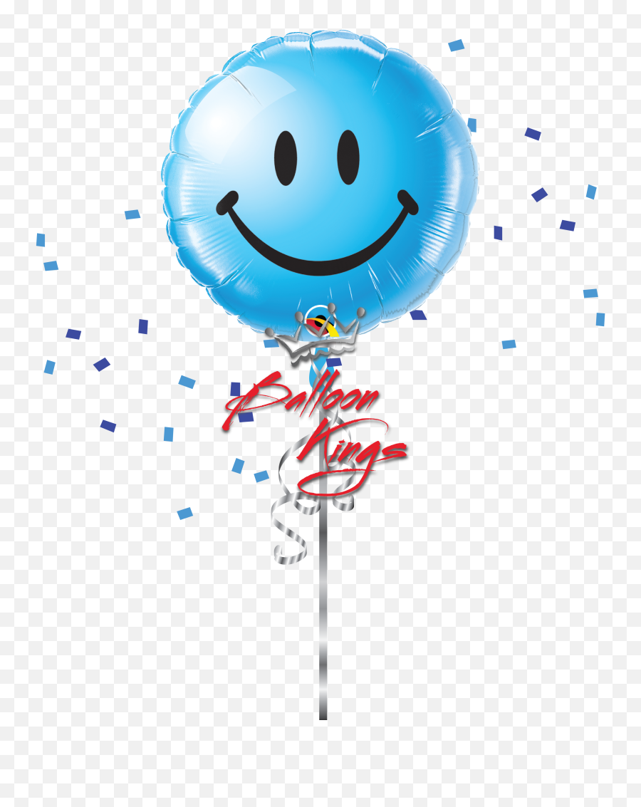 Smiley Face Blue - Birthday Emoji,Super Happy Face Emoji